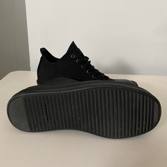 Black Rick Owens DRKSHDW Ramones Low Tops - Picture 3 of 4